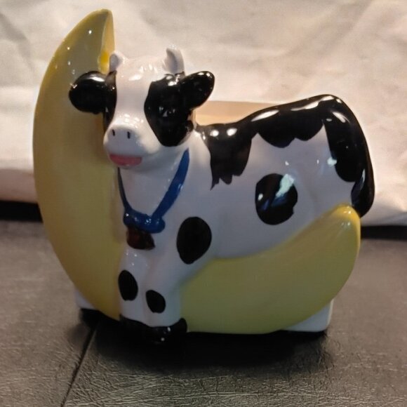 𝅺cow over the moon ceramic baby planter - Picture 4 of 5
